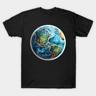 Fantasy Earth Globe T-Shirt